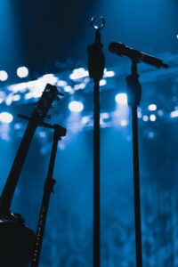 light, silhouette, concert, blue, backlighting, the atmosphere, lights, atmospheric, guitar, microphone, stage, music, jazz, bokeh, concert, concert, concert, concert, concert, microphone, microphone, stage, jazz, jazz