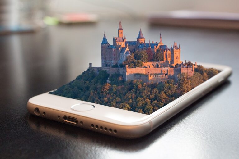 mobile phone, smartphone, hohenzollern castle, castle, metaverse, virtual reality