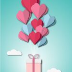 gift, valentine's day, greeting card, decoration, heart, paper, romantic, symbol, love